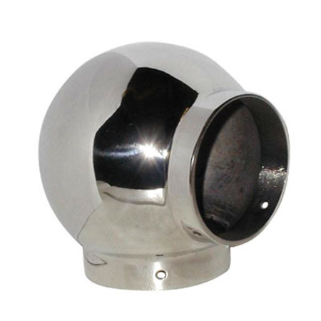 HDL HARDWARE Lavi 2 in. Polished Solid Stainless Steel Ball Elbow 90 Degree 40-702-2